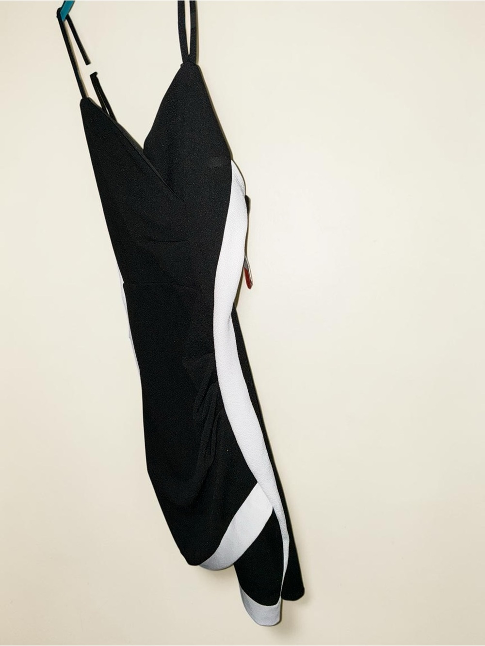 Black and White Spaghetti Strap Dress